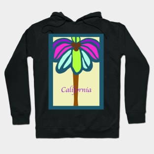 California Palm Tree in Attractive Art Painting Hoodie